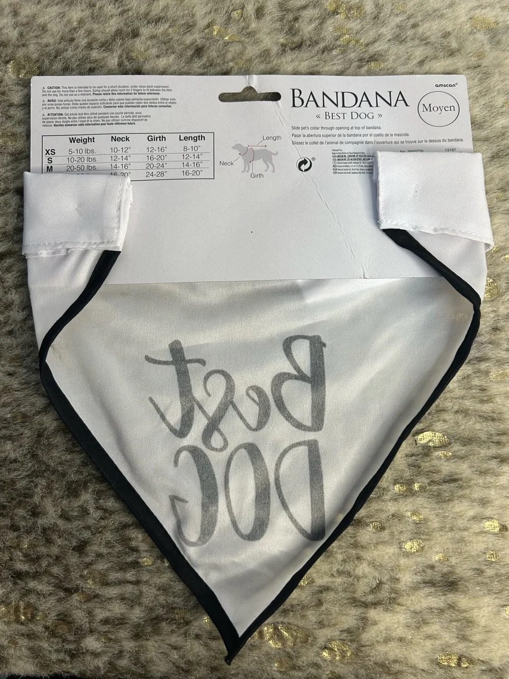Best Dog Bandana Bow Tie- Medium (For Dogs 20-50 lbs.)- New